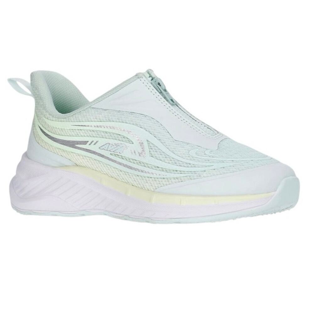 New tennis shoes Avia Kids Zip Easy On Athletic Sneakers mint color size 4